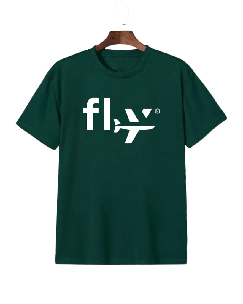 Artify Fashion Men's Half Sleeve T-shirt-Green-Fly (S)