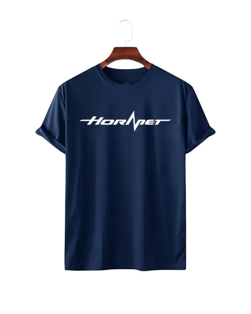 Artify Fashion Men's Half Sleeve T-shirt-Hornet-Navi Blue (S)